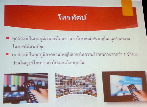 งานวิจัย เรื่อง “พฤติกรรมการบริโภคข่าวของคนต่างวัยในสังคมไทย”