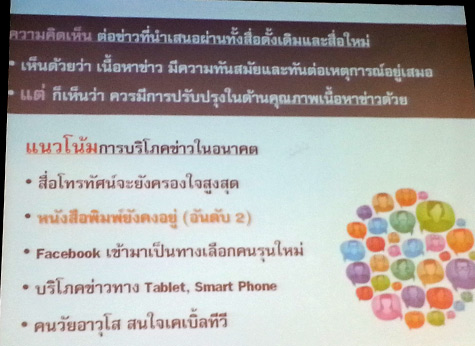 งานวิจัย เรื่อง “พฤติกรรมการบริโภคข่าวของคนต่างวัยในสังคมไทย”